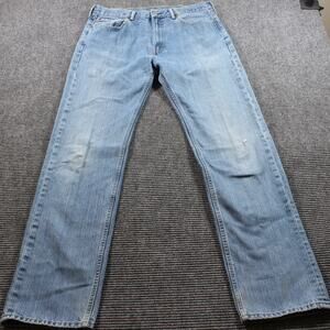 Levi’s 505 Jeans Men's 36x37 Blue Straight Leg Tall Long Inseam